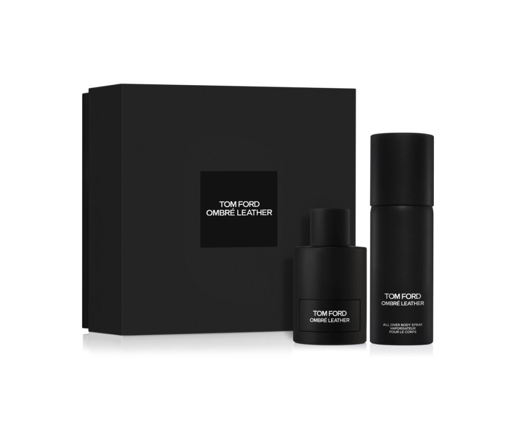 Limited Edition OMBRE LEATHER Eau De Parfum Set With All Over Body Spray